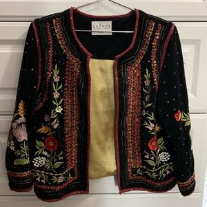 Beaded Velvet Jacket